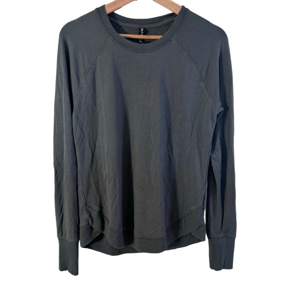 Athleta Mindset Long Sleeve Sweatshirt in Olive Green Size S - Picture 2 of 6